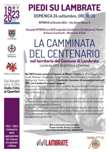 camminata centenario